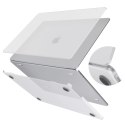 Alogy Etui do Apple Macbook Air 13 13.3" - 2018-2021 (M1 A2337/A2179/A1932) Alogy AirGuard™ Elastyczna obudowa Matowa Przezroczysta Bi