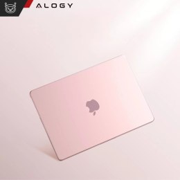 Alogy Etui do Apple Macbook Air 13.6 - M2/M3 2022/2023/2024/2025 Alogy AirGuard™ Elastyczna obudowa Matowa Przezroczysty Różowy
