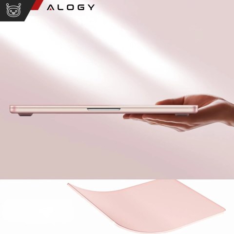 Alogy Etui do Apple Macbook Air 13.6 - M2/M3 2022/2023/2024/2025 Alogy AirGuard™ Elastyczna obudowa Matowa Przezroczysty Różowy Alogy Etui do Apple Macbook Air 13.6 - M2/M3 2022/2023/2024/2025 Alogy AirGuard™ Elastyczna obudowa Matowa Przezroczysty Różowy