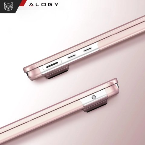 Alogy Etui do Apple Macbook Air 13.6 - M2/M3 2022/2023/2024/2025 Alogy AirGuard™ Elastyczna obudowa Matowa Przezroczysty Różowy Alogy Etui do Apple Macbook Air 13.6 - M2/M3 2022/2023/2024/2025 Alogy AirGuard™ Elastyczna obudowa Matowa Przezroczysty Różowy