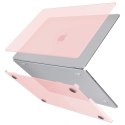 Alogy Etui do Apple Macbook Air 13.6 - M2/M3 2022/2023/2024/2025 Alogy AirGuard™ Elastyczna obudowa Matowa Przezroczysty Różowy