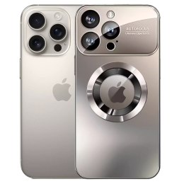 Alogy Etui do Apple iPhone 16 Pro Max obudowa Alogy MagSafe LuxeShield™ Case z ochroną obiektywów do MagSafe Titanium