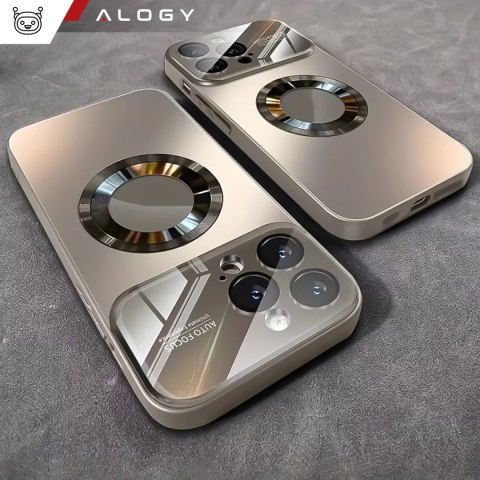 Alogy Etui do Apple iPhone 16 Pro Max obudowa Alogy MagSafe LuxeShield™ Case z ochroną obiektywów do MagSafe Titanium Alogy Etui do Apple iPhone 16 Pro Max obudowa Alogy MagSafe LuxeShield™ Case z ochroną obiektywów do MagSafe Titanium