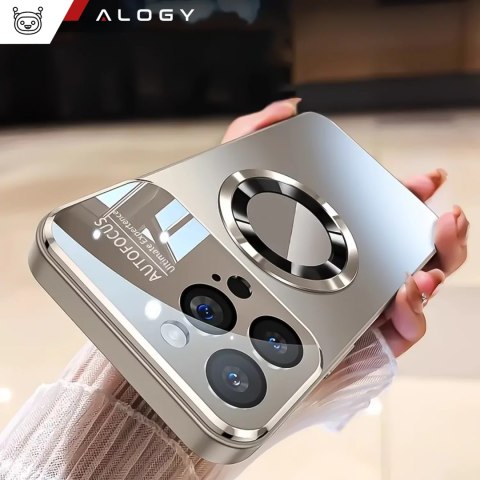 Alogy Etui do Apple iPhone 16 Pro Max obudowa Alogy MagSafe LuxeShield™ Case z ochroną obiektywów do MagSafe Titanium Alogy Etui do Apple iPhone 16 Pro Max obudowa Alogy MagSafe LuxeShield™ Case z ochroną obiektywów do MagSafe Titanium