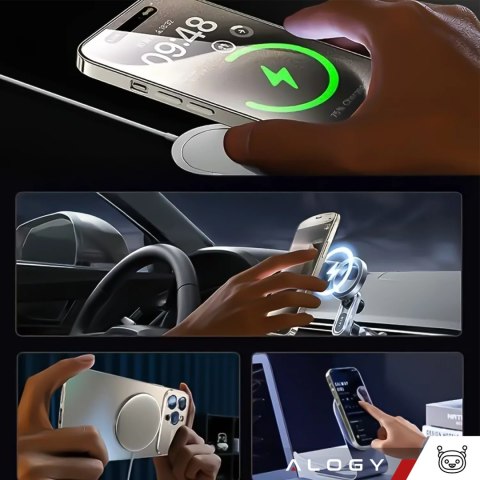 Alogy Etui do Apple iPhone 16 Pro Max obudowa Alogy MagSafe LuxeShield™ Case z ochroną obiektywów do MagSafe Titanium Alogy Etui do Apple iPhone 16 Pro Max obudowa Alogy MagSafe LuxeShield™ Case z ochroną obiektywów do MagSafe Titanium