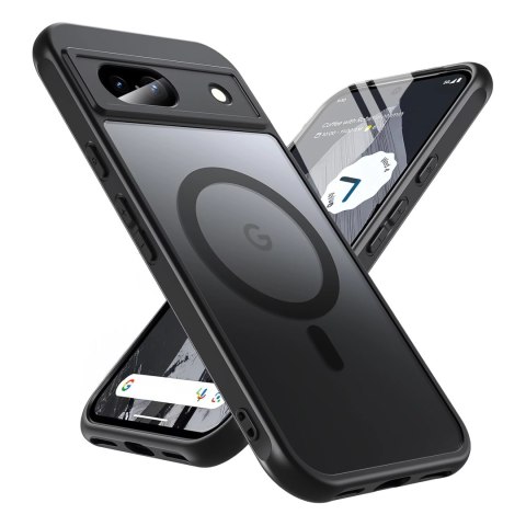 Alogy Etui do Google Pixel 8a obudowa Alogy MagSafe Hybrid Matte Case pokrowiec plecki na telefon MagMat matowe Czarne Alogy Etui do Google Pixel 8a obudowa Alogy MagSafe Hybrid Matte Case pokrowiec plecki na telefon MagMat matowe Czarne