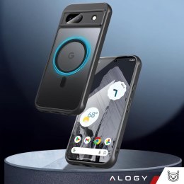 Alogy Etui do Google Pixel 8a obudowa Alogy MagSafe Hybrid Matte Case pokrowiec plecki na telefon MagMat matowe Czarne