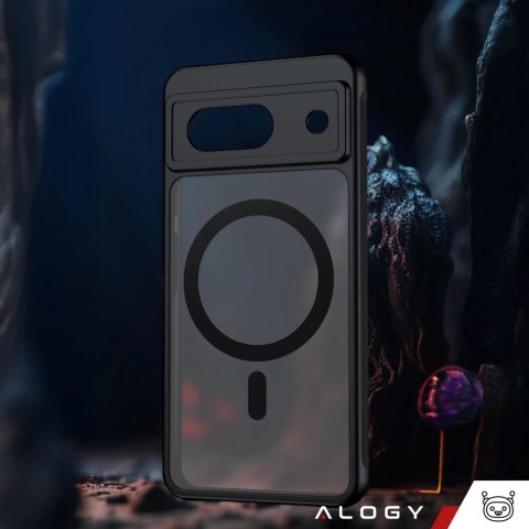 Alogy Etui do Google Pixel 8a obudowa Alogy MagSafe Hybrid Matte Case pokrowiec plecki na telefon MagMat matowe Czarne Alogy Etui do Google Pixel 8a obudowa Alogy MagSafe Hybrid Matte Case pokrowiec plecki na telefon MagMat matowe Czarne
