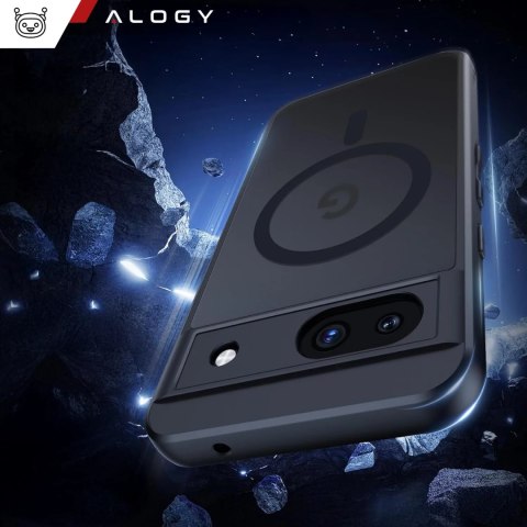 Alogy Etui do Google Pixel 8a obudowa Alogy MagSafe Hybrid Matte Case pokrowiec plecki na telefon MagMat matowe Czarne Alogy Etui do Google Pixel 8a obudowa Alogy MagSafe Hybrid Matte Case pokrowiec plecki na telefon MagMat matowe Czarne