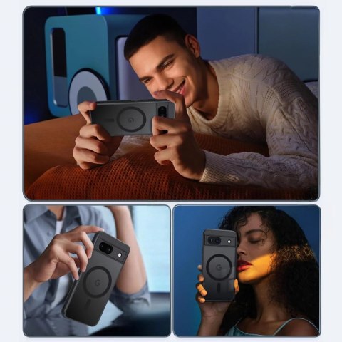 Alogy Etui do Google Pixel 8a obudowa Alogy MagSafe Hybrid Matte Case pokrowiec plecki na telefon MagMat matowe Czarne Alogy Etui do Google Pixel 8a obudowa Alogy MagSafe Hybrid Matte Case pokrowiec plecki na telefon MagMat matowe Czarne