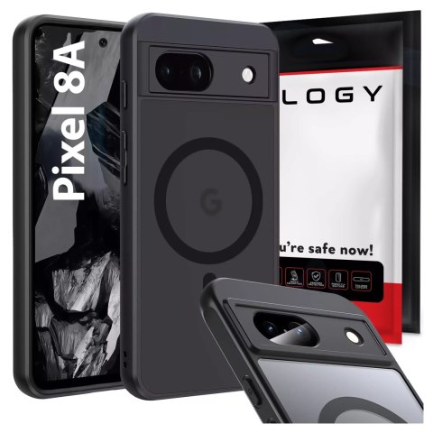 Alogy Etui do Google Pixel 8a obudowa Alogy MagSafe Hybrid Matte Case pokrowiec plecki na telefon MagMat matowe Czarne Alogy Etui do Google Pixel 8a obudowa Alogy MagSafe Hybrid Matte Case pokrowiec plecki na telefon MagMat matowe Czarne