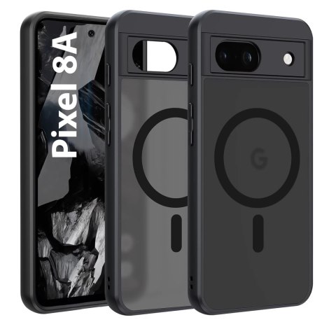 Alogy Etui do Google Pixel 8a obudowa Alogy MagSafe Hybrid Matte Case pokrowiec plecki na telefon MagMat matowe Czarne Alogy Etui do Google Pixel 8a obudowa Alogy MagSafe Hybrid Matte Case pokrowiec plecki na telefon MagMat matowe Czarne