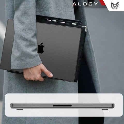 Alogy Etui ochronne do Apple Macbook Air 15 M2/M3/M4 2023/2024/2025 Alogy AirGuard™ Elastyczna obudowa Matowa Czerń Alogy Etui ochronne do Apple Macbook Air 15 M2/M3/M4 2023/2024/2025 Alogy AirGuard™ Elastyczna obudowa Matowa Czerń