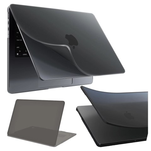 Alogy Etui ochronne do Apple Macbook Air 15 M2/M3/M4 2023/2024/2025 Alogy AirGuard™ Elastyczna obudowa Matowa Czerń Alogy Etui ochronne do Apple Macbook Air 15 M2/M3/M4 2023/2024/2025 Alogy AirGuard™ Elastyczna obudowa Matowa Czerń