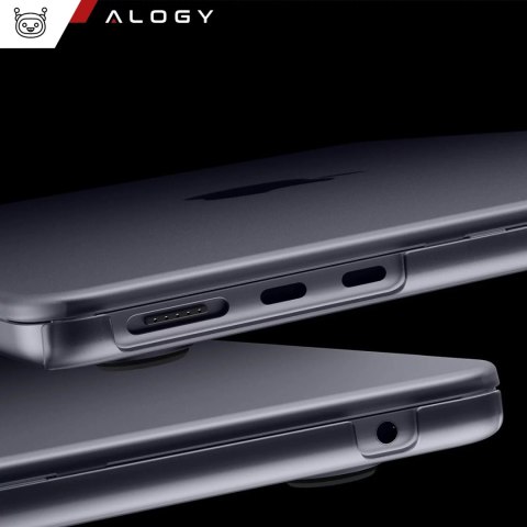 Alogy Etui ochronne do Apple Macbook Air 15 M2/M3/M4 2023/2024/2025 Alogy AirGuard™ Elastyczna obudowa Matowa Czerń Alogy Etui ochronne do Apple Macbook Air 15 M2/M3/M4 2023/2024/2025 Alogy AirGuard™ Elastyczna obudowa Matowa Czerń