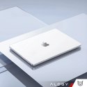 Alogy Etui ochronne do Apple Macbook Air 15 M2/M3/M4 2023/2024/2025 Alogy AirGuard™ Elastyczna obudowa Matowa Przezroczysta Biel