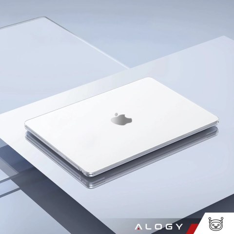 Alogy Etui ochronne do Apple Macbook Air 15 M2/M3/M4 2023/2024/2025 Alogy AirGuard™ Elastyczna obudowa Matowa Przezroczysta Biel Alogy Etui ochronne do Apple Macbook Air 15 M2/M3/M4 2023/2024/2025 Alogy AirGuard™ Elastyczna obudowa Matowa Przezroczysta Biel
