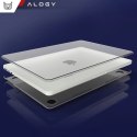 Alogy Etui ochronne do Apple Macbook Air 15 M2/M3/M4 2023/2024/2025 Alogy AirGuard™ Elastyczna obudowa Matowa Przezroczysta Biel