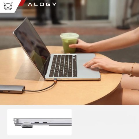 Alogy Etui ochronne do Apple Macbook Air 15 M2/M3/M4 2023/2024/2025 Alogy AirGuard™ Elastyczna obudowa Matowa Przezroczysta Biel Alogy Etui ochronne do Apple Macbook Air 15 M2/M3/M4 2023/2024/2025 Alogy AirGuard™ Elastyczna obudowa Matowa Przezroczysta Biel