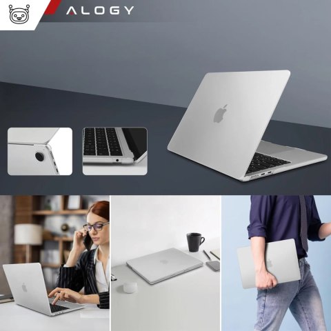 Alogy Etui ochronne do Apple Macbook Air 15 M2/M3/M4 2023/2024/2025 Alogy AirGuard™ Elastyczna obudowa Matowa Przezroczysta Biel Alogy Etui ochronne do Apple Macbook Air 15 M2/M3/M4 2023/2024/2025 Alogy AirGuard™ Elastyczna obudowa Matowa Przezroczysta Biel