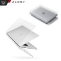 Alogy Etui ochronne do Apple Macbook Air 15 M2/M3/M4 2023/2024/2025 Alogy AirGuard™ Elastyczna obudowa Matowa Przezroczysta Biel