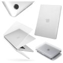 Alogy Etui ochronne do Apple Macbook Air 15 M2/M3/M4 2023/2024/2025 Alogy AirGuard™ Elastyczna obudowa Matowa Przezroczysta Biel