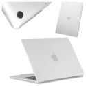 Alogy Etui ochronne do Apple Macbook Air 15 M2/M3/M4 2023/2024/2025 Alogy AirGuard™ Elastyczna obudowa Matowa Przezroczysta Biel