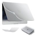 Alogy Etui ochronne do Apple Macbook Air 15 M2/M3/M4 2023/2024/2025 Alogy AirGuard™ Elastyczna obudowa Matowa Przezroczysta Biel