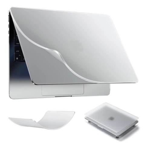 Alogy Etui ochronne do Apple Macbook Air 15 M2/M3/M4 2023/2024/2025 Alogy AirGuard™ Elastyczna obudowa Matowa Przezroczysta Biel Alogy Etui ochronne do Apple Macbook Air 15 M2/M3/M4 2023/2024/2025 Alogy AirGuard™ Elastyczna obudowa Matowa Przezroczysta Biel