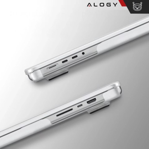 Alogy Etui ochronne do Apple Macbook Pro 14 - M1/M2/M3/M4 2021-2024 Alogy AirGuard™ Elastyczna obudowa bez odcisków palców Matowa Prze Alogy Etui ochronne do Apple Macbook Pro 14 - M1/M2/M3/M4 2021-2024 Alogy AirGuard™ Elastyczna obudowa bez odcisków palców Matowa Prze