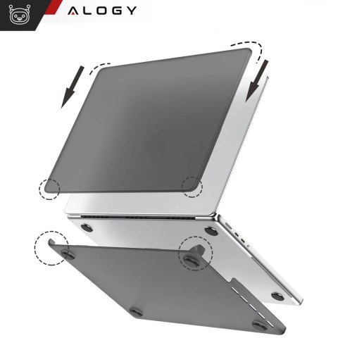 Alogy Etui ochronne do Apple Macbook Pro 16 - M1/M2/M3/M4 2021-2024 2025 Alogy AirGuard™ Elastyczna obudowa Matowa Czerń Alogy Etui ochronne do Apple Macbook Pro 16 - M1/M2/M3/M4 2021-2024 2025 Alogy AirGuard™ Elastyczna obudowa Matowa Czerń