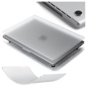 Alogy Etui ochronne do Apple Macbook Pro 16 - M1/M2/M3/M4 2021-2024 2025 Alogy AirGuard™ Elastyczna obudowa Matowa Przezroczysta Biel