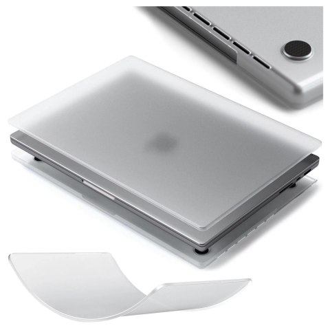 Alogy Etui ochronne do Apple Macbook Pro 16 - M1/M2/M3/M4 2021-2024 2025 Alogy AirGuard™ Elastyczna obudowa Matowa Przezroczysta Biel Alogy Etui ochronne do Apple Macbook Pro 16 - M1/M2/M3/M4 2021-2024 2025 Alogy AirGuard™ Elastyczna obudowa Matowa Przezroczysta Biel