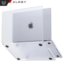 Alogy Etui ochronne do Apple Macbook Pro 16 - M1/M2/M3/M4 2021-2024 2025 Alogy AirGuard™ Elastyczna obudowa Matowa Przezroczysta Biel