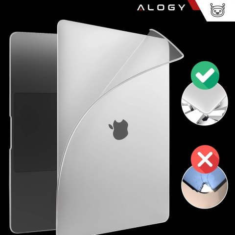 Alogy Etui ochronne do Apple Macbook Pro 16 - M1/M2/M3/M4 2021-2024 2025 Alogy AirGuard™ Elastyczna obudowa Matowa Przezroczysta Biel Alogy Etui ochronne do Apple Macbook Pro 16 - M1/M2/M3/M4 2021-2024 2025 Alogy AirGuard™ Elastyczna obudowa Matowa Przezroczysta Biel