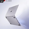 Alogy Etui ochronne do Apple Macbook Pro 16 - M1/M2/M3/M4 2021-2024 2025 Alogy AirGuard™ Elastyczna obudowa Matowa Przezroczysta Biel