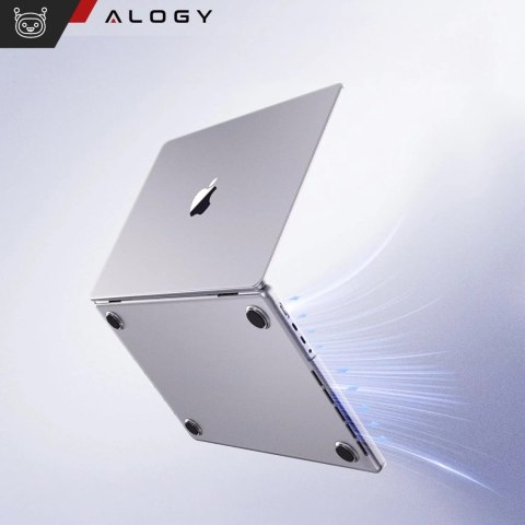 Alogy Etui ochronne do Apple Macbook Pro 16 - M1/M2/M3/M4 2021-2024 2025 Alogy AirGuard™ Elastyczna obudowa Matowa Przezroczysta Biel Alogy Etui ochronne do Apple Macbook Pro 16 - M1/M2/M3/M4 2021-2024 2025 Alogy AirGuard™ Elastyczna obudowa Matowa Przezroczysta Biel