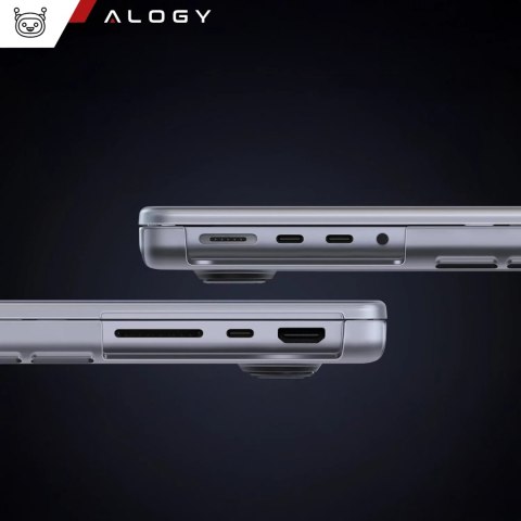 Alogy Etui ochronne do Apple Macbook Pro 16 - M1/M2/M3/M4 2021-2024 2025 Alogy AirGuard™ Elastyczna obudowa Matowa Przezroczysta Biel Alogy Etui ochronne do Apple Macbook Pro 16 - M1/M2/M3/M4 2021-2024 2025 Alogy AirGuard™ Elastyczna obudowa Matowa Przezroczysta Biel