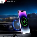 Alogy Uchwyt samochodowy Alogy Car Holder do MagSafe z ładowaniem indukcyjnym 2w1 15W do kratki Czarny