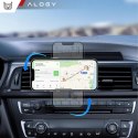 Alogy Uchwyt samochodowy Alogy Car Holder do MagSafe z ładowaniem indukcyjnym 2w1 15W do kratki Czarny