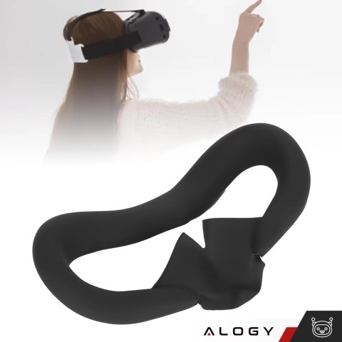 Alogy Zamienna silikonowa maska przeciwsłoneczna Alogy do Meta Quest 3 Czarna Alogy Zamienna silikonowa maska przeciwsłoneczna Alogy do Meta Quest 3 Czarna