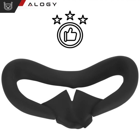 Alogy Zamienna silikonowa maska przeciwsłoneczna Alogy do Meta Quest 3 Czarna Alogy Zamienna silikonowa maska przeciwsłoneczna Alogy do Meta Quest 3 Czarna