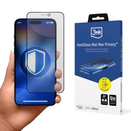 3mk Matowe szkło hartowane do Apple iPhone 15 iPhone / iPhone 16 - 3mk HardGlass Matt Max Privacy