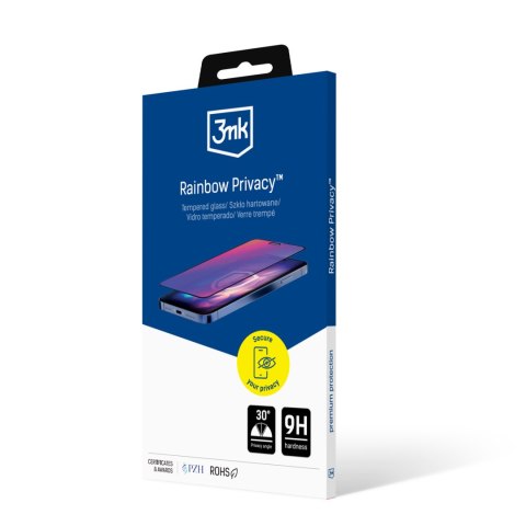 3mk Prywatyzujące szkło hartowane do Apple iPhone 16 - 3mk Rainbow Privacy 3mk Prywatyzujące szkło hartowane do Apple iPhone 16 - 3mk Rainbow Privacy
