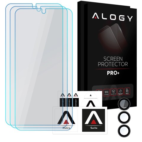 Alogy 3x Szkło hartowane na ekran + szkło na obiektyw do Samsung Galaxy S25 Plus ochronne szkiełko na ekran i aparat 9H Alogy GlassGua Alogy 3x Szkło hartowane na ekran + szkło na obiektyw do Samsung Galaxy S25 Plus ochronne szkiełko na ekran i aparat 9H Alogy GlassGua