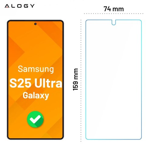 Alogy 3x Szkło hartowane na ekran + szkło na obiektyw do Samsung Galaxy S25 Ultra ochronne szkiełko na ekran i aparat 9H Alogy GlassGu Alogy 3x Szkło hartowane na ekran + szkło na obiektyw do Samsung Galaxy S25 Ultra ochronne szkiełko na ekran i aparat 9H Alogy GlassGu