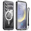 Alogy Etui Wodoodporne Alogy HydroArmor™ IP68 Case z przezroczystym tyłem Pancerna obudowa 360 do MagSafe do Samsung Galaxy S24+ Plus