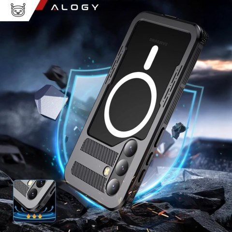 Alogy Etui Wodoodporne Alogy HydroArmor™ IP68 Case z przezroczystym tyłem Pancerna obudowa 360 do MagSafe do Samsung Galaxy S24+ Plus Alogy Etui Wodoodporne Alogy HydroArmor™ IP68 Case z przezroczystym tyłem Pancerna obudowa 360 do MagSafe do Samsung Galaxy S24+ Plus