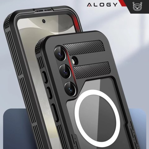 Alogy Etui Wodoodporne Alogy HydroArmor™ IP68 Case z przezroczystym tyłem Pancerna obudowa 360 do MagSafe do Samsung Galaxy S24+ Plus Alogy Etui Wodoodporne Alogy HydroArmor™ IP68 Case z przezroczystym tyłem Pancerna obudowa 360 do MagSafe do Samsung Galaxy S24+ Plus