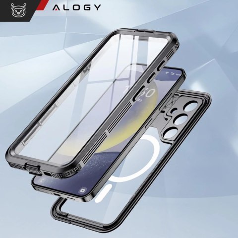 Alogy Etui Wodoodporne Alogy HydroArmor™ IP68 Case z przezroczystym tyłem Pancerna obudowa 360 do MagSafe do Samsung Galaxy S24+ Plus Alogy Etui Wodoodporne Alogy HydroArmor™ IP68 Case z przezroczystym tyłem Pancerna obudowa 360 do MagSafe do Samsung Galaxy S24+ Plus
